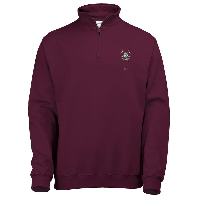Queens Royal Lancers Quarter Zip Sweatshirt