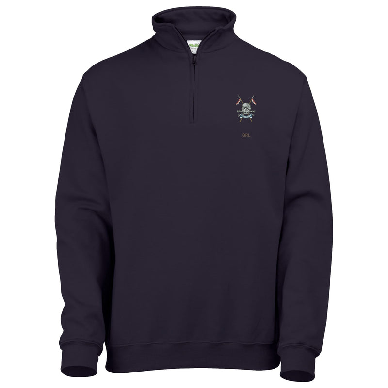 Queens Royal Lancers Quarter Zip Sweatshirt