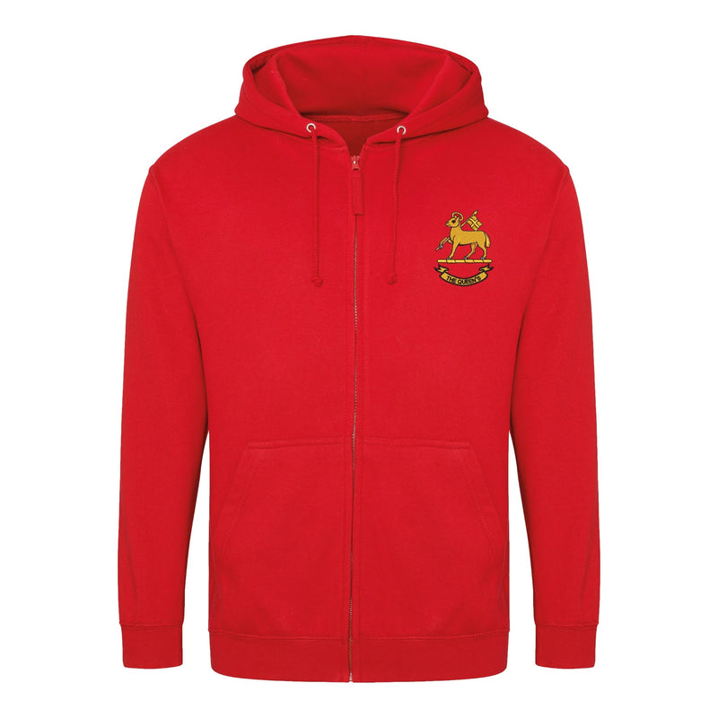 Queen's Royal Regiment Zipped Hoodie