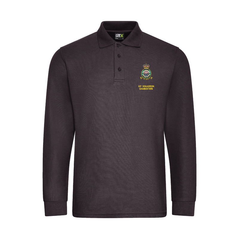 RAF 617 Squadron (Dambusters) Long Sleeve Polo Shirt