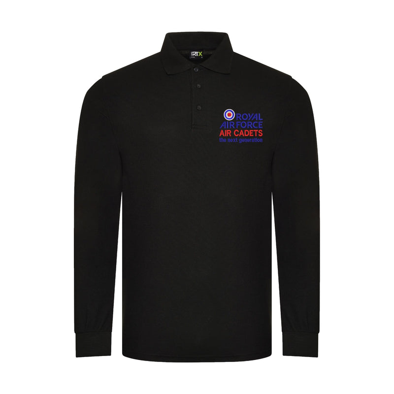 RAF Air Cadets Long Sleeve Polo Shirt