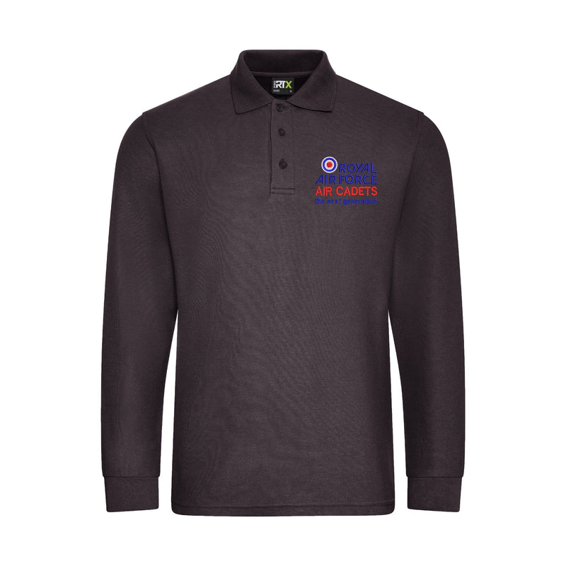 RAF Air Cadets Long Sleeve Polo Shirt