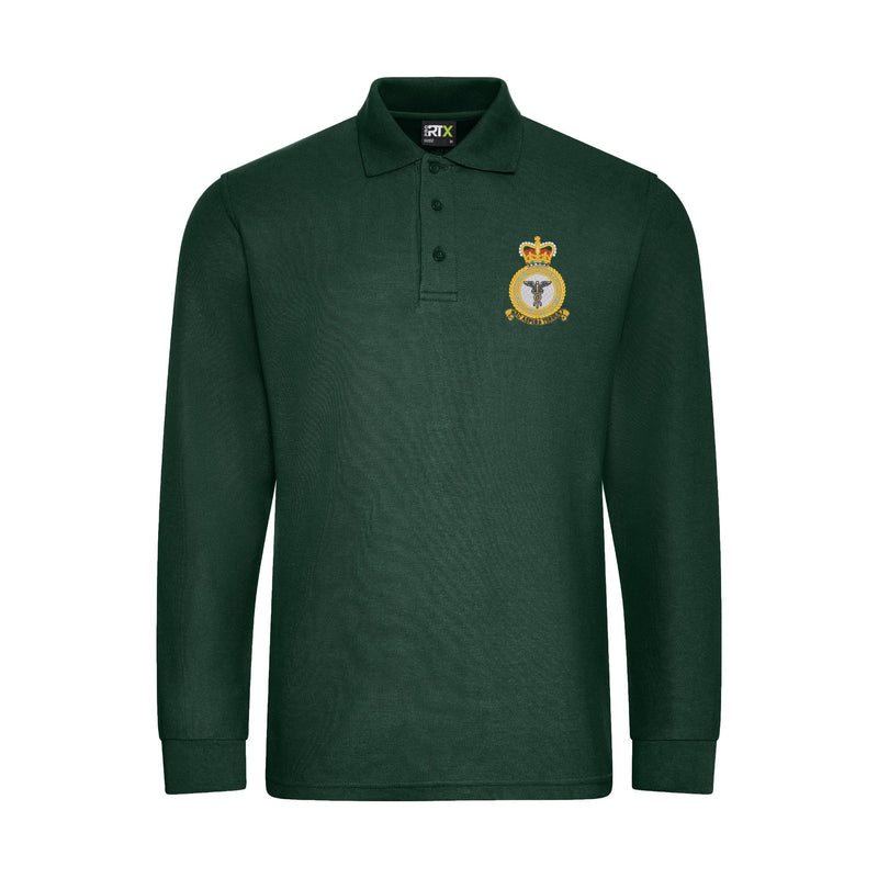 RAF Medical Corps Long Sleeve Polo Shirt