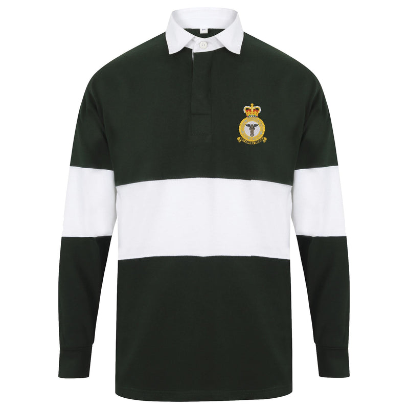 RAF Medical Corps Front Row Long Sleeve Panelled Rugby Shirt