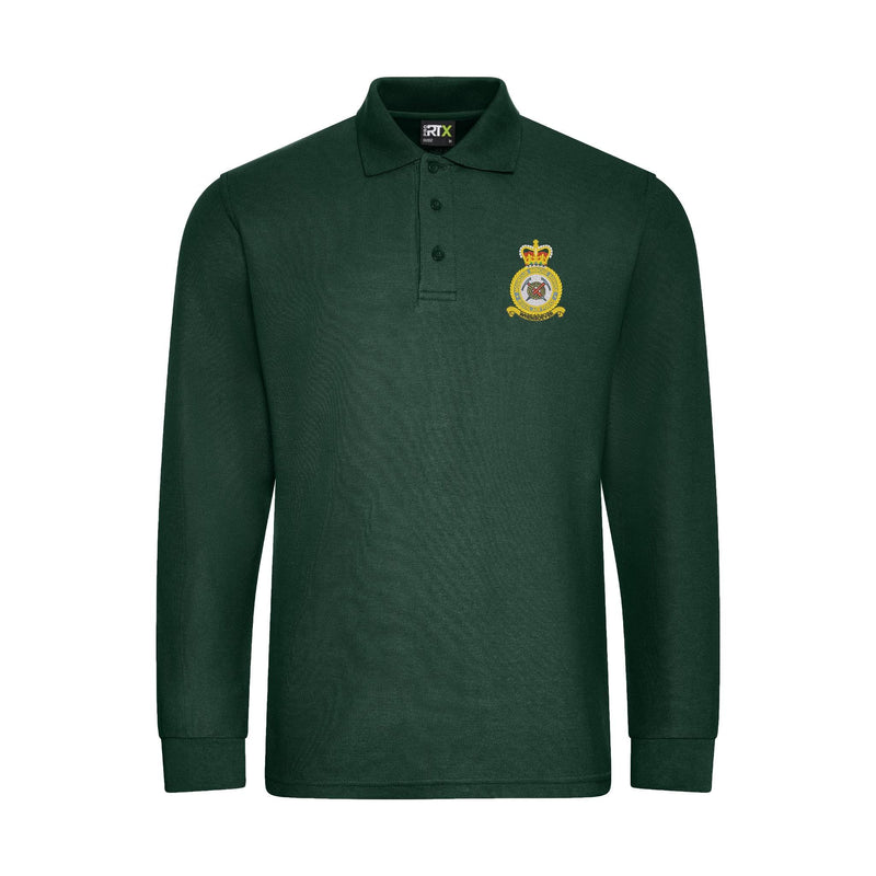 RAF Mountain Rescue Service Long Sleeve Polo Shirt