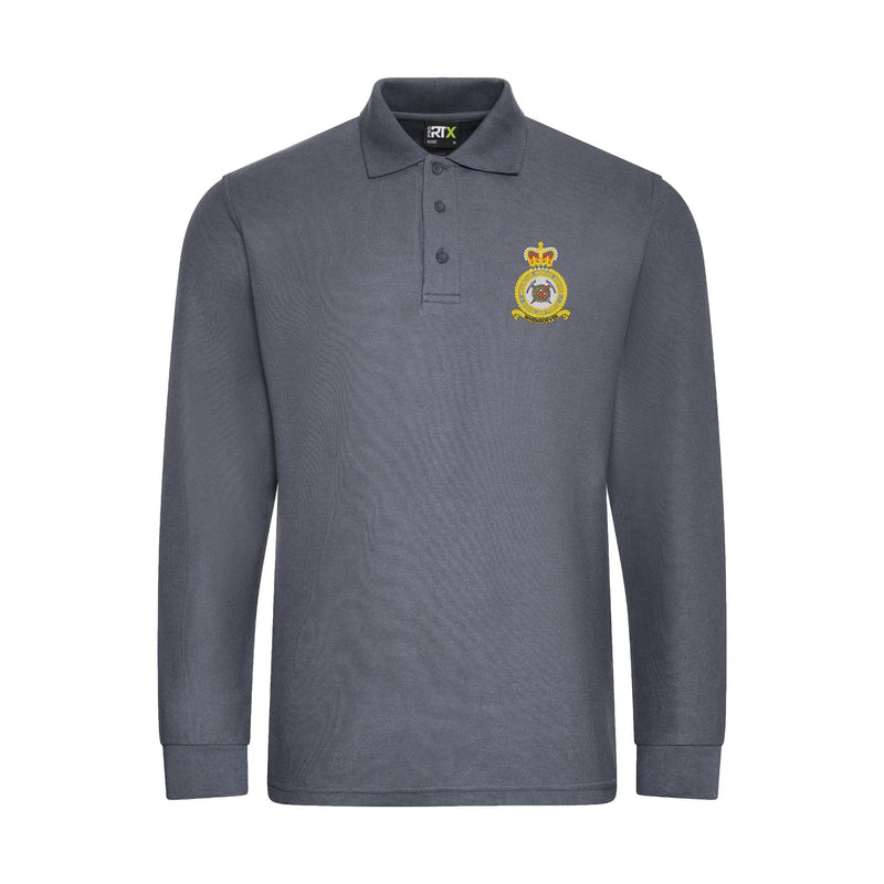 RAF Mountain Rescue Service Long Sleeve Polo Shirt