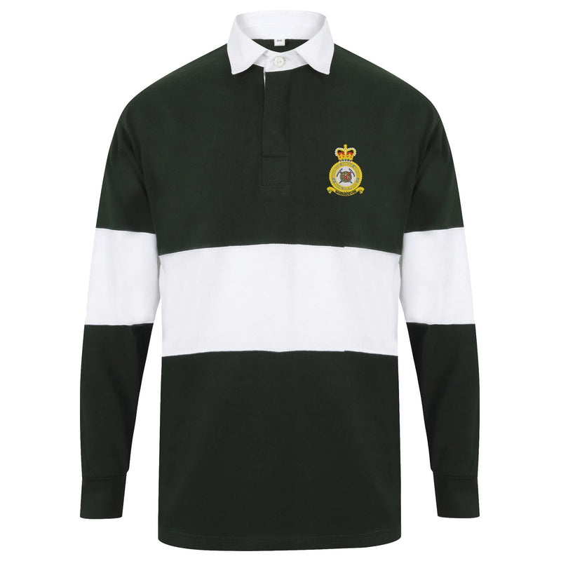 RAF Mountain Rescue Service Front Row Long Sleeve Panelled Rugby Shirt