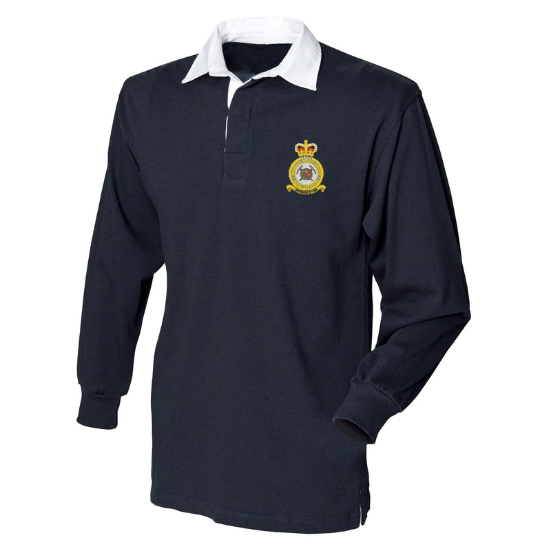 RAF Mountain Rescue Service Front Row Long Sleeve Rugby Shirt