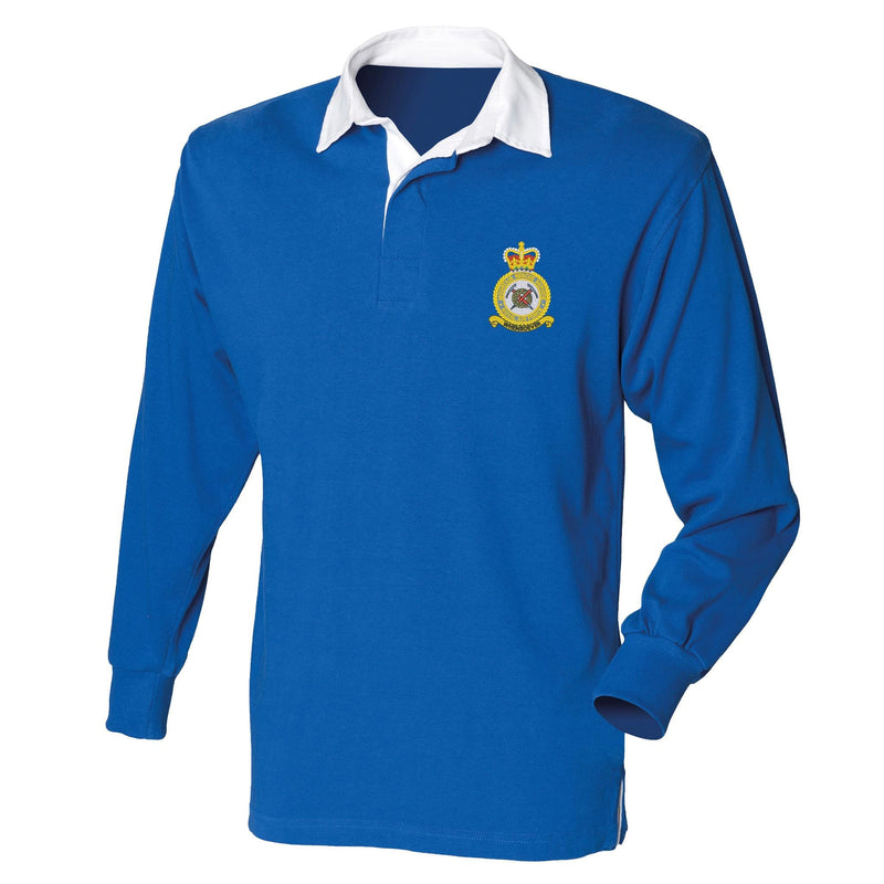 RAF Mountain Rescue Service Front Row Long Sleeve Rugby Shirt