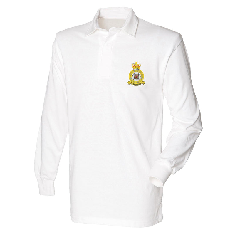 RAF Mountain Rescue Service Front Row Long Sleeve Rugby Shirt