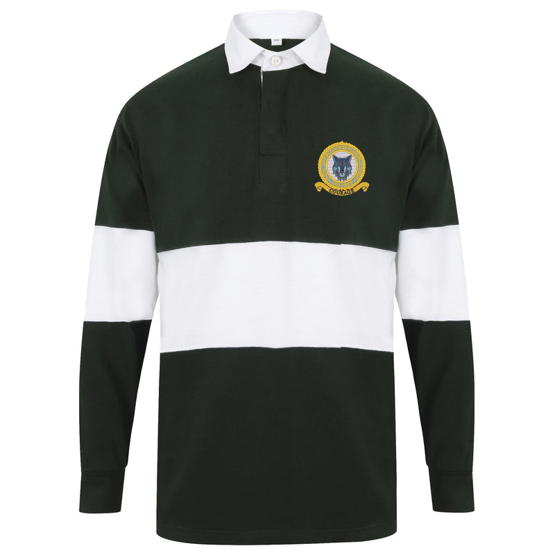 RAF Officer Training Academy C Squadron Front Row Long Sleeve Panelled Rugby Shirt