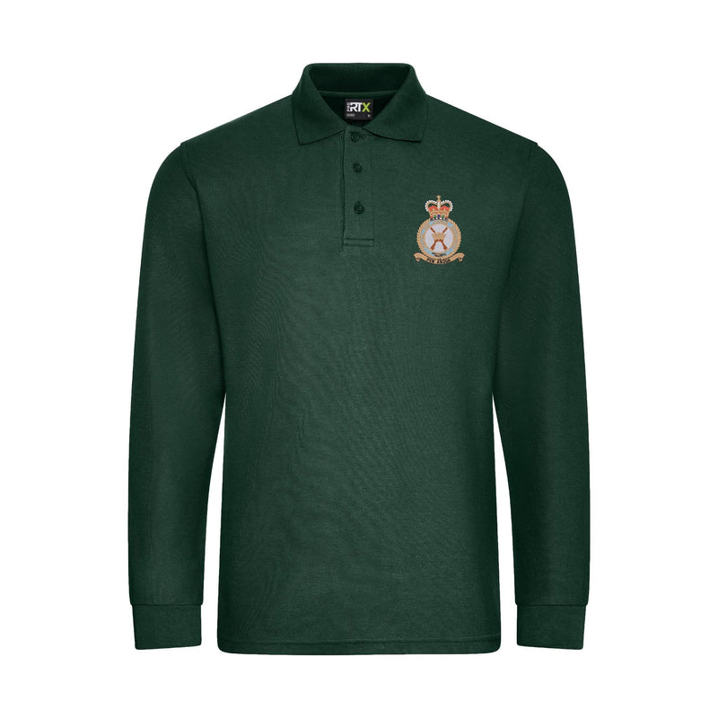 RAF Regiment Long Sleeve Polo Shirt