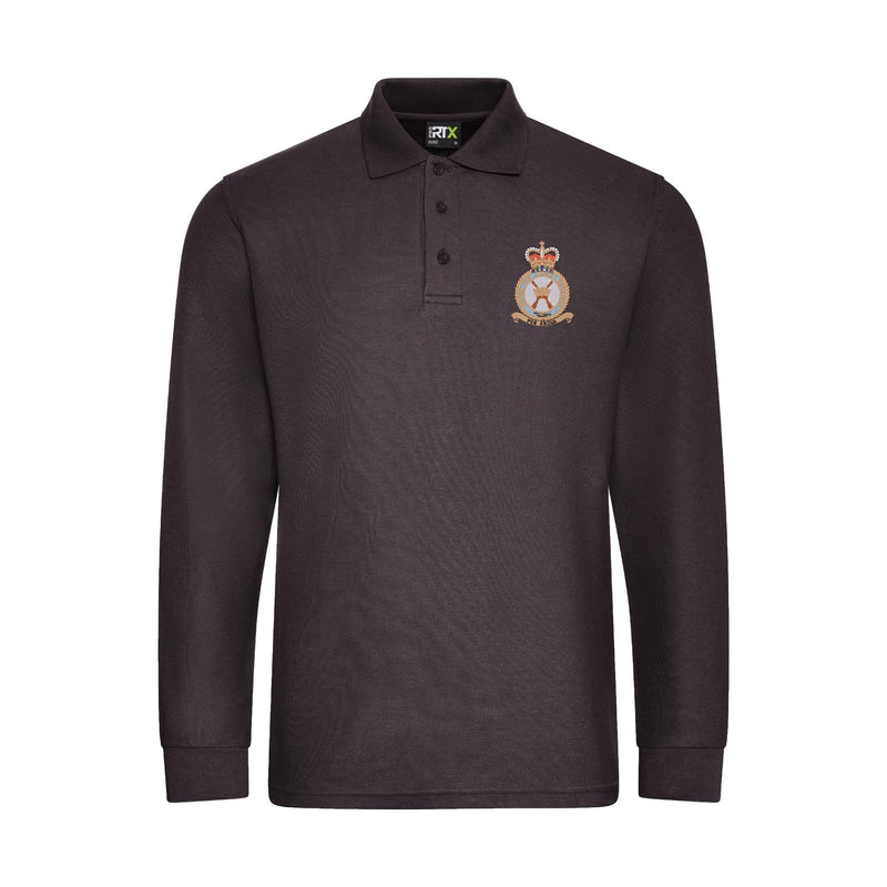 RAF Regiment Long Sleeve Polo Shirt