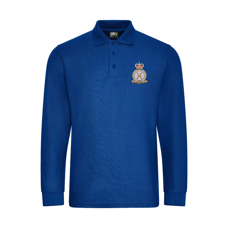 RAF Regiment Long Sleeve Polo Shirt
