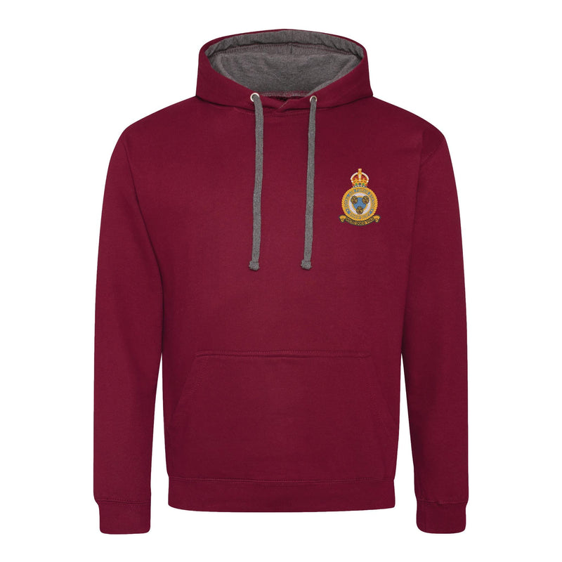 RAF Shawbury Regiment Varsity Contrast Hoodie