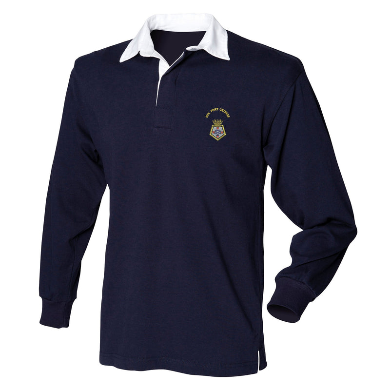 RFA Fort George Front Row Long Sleeve Rugby Shirt