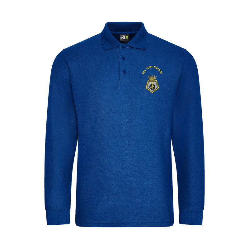 RFA Fort Grange Long Sleeve Polo Shirt