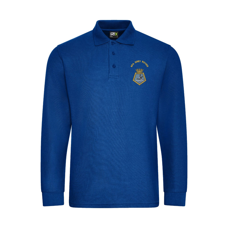 RFA Grey Rover Long Sleeve Polo Shirt