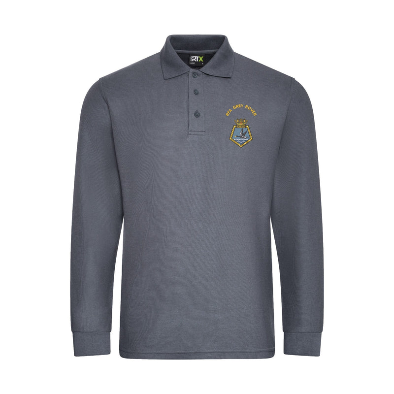 RFA Grey Rover Long Sleeve Polo Shirt