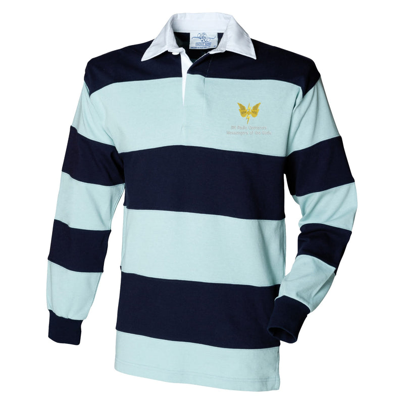 RN Radio Operators Front Row Sewn Stripe Long Sleeve Rugby Shirt