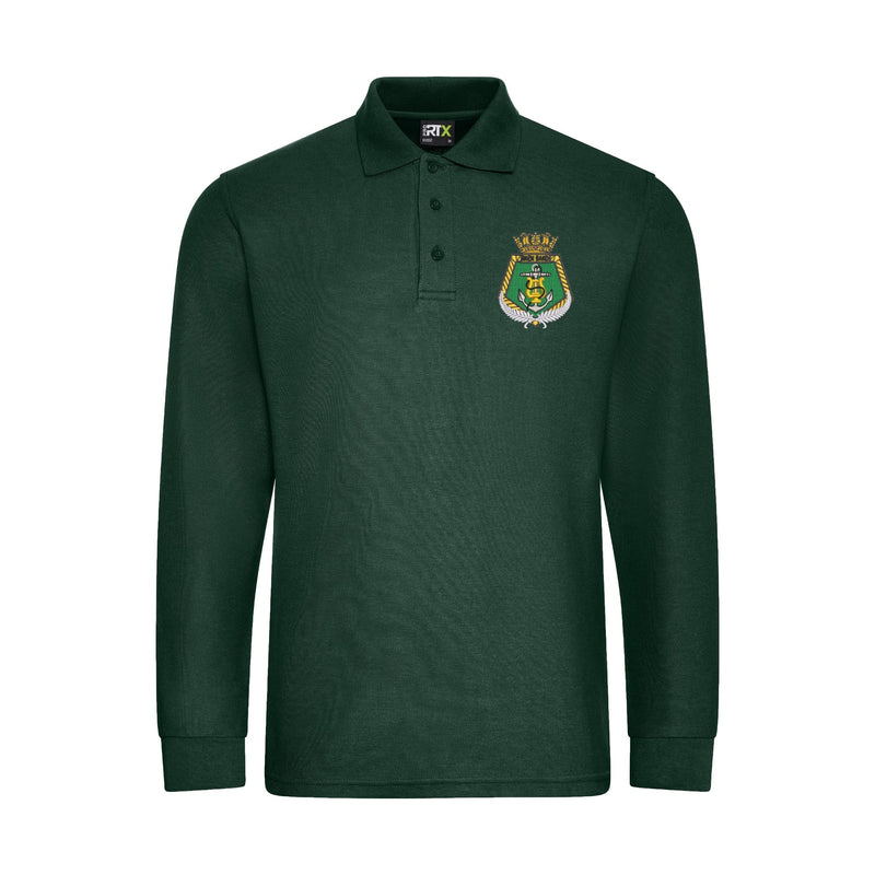 Royal New Zealand Navy Band Long Sleeve Polo Shirt