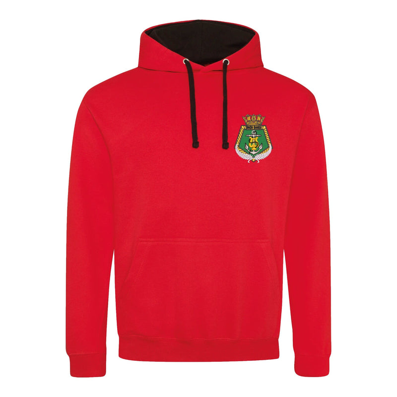 Royal New Zealand Navy Band Varsity Contrast Hoodie