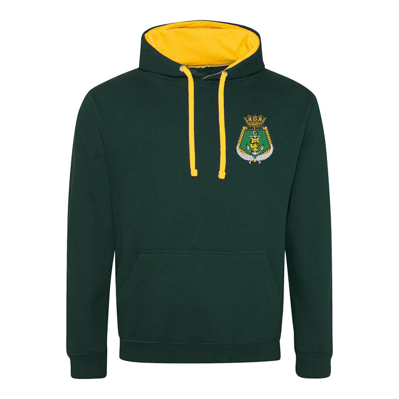 Royal New Zealand Navy Band Varsity Contrast Hoodie