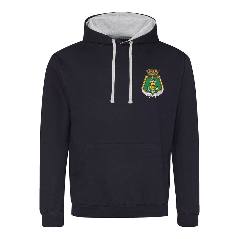 Royal New Zealand Navy Band Varsity Contrast Hoodie