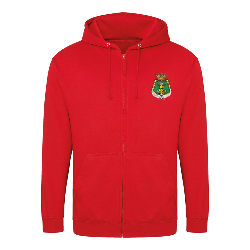 Royal New Zealand Navy Band Zipped Hoodie