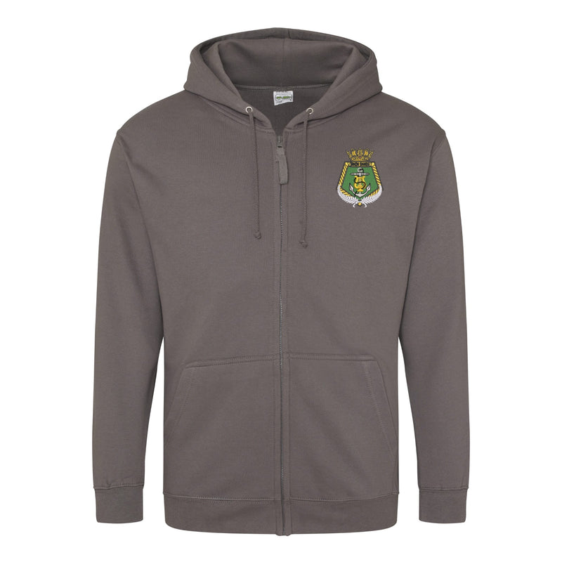 Royal New Zealand Navy Band Zipped Hoodie