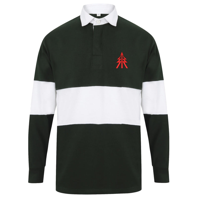 Recce Corps Tactical Recognition Flash Front Row Long Sleeve Panelled Rugby Shirt