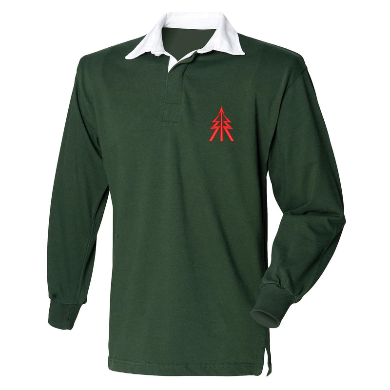 Recce Corps Tactical Recognition Flash Front Row Long Sleeve Rugby Shirt