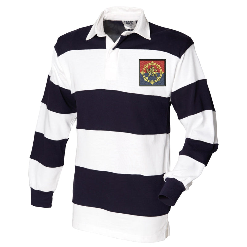 Regional Command Front Row Sewn Stripe Long Sleeve Rugby Shirt
