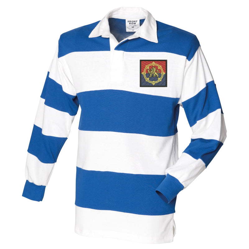 Regional Command Front Row Sewn Stripe Long Sleeve Rugby Shirt