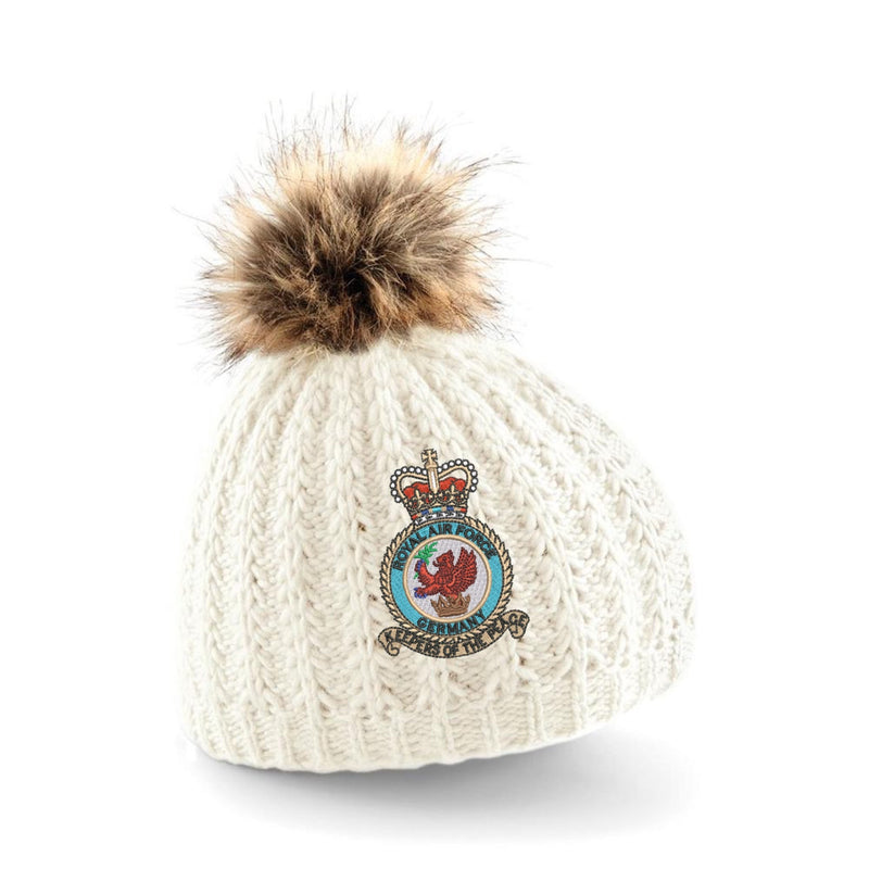 Royal Air Force Germany Pom Pom Beanie Hat