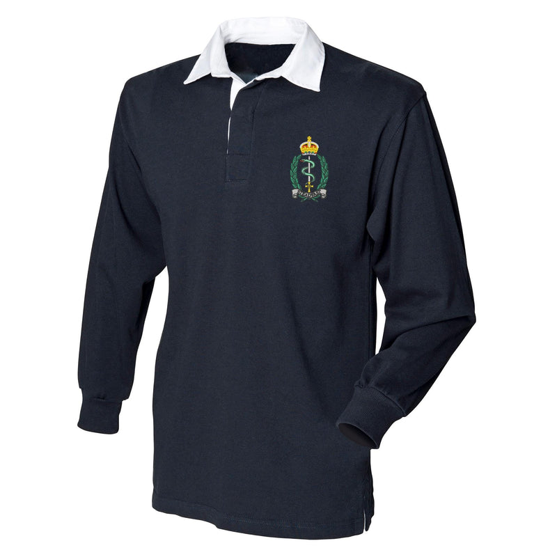 Royal Army Medical Service Front Row Long Sleeve Rugby Shirt