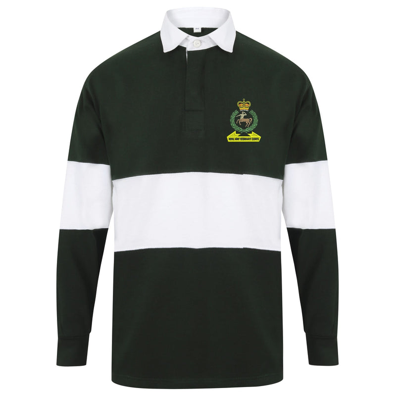 Royal Army Veterinary Corps Long Sleeve Panelled Rugby Shirt
