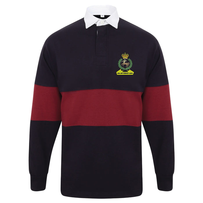 Royal Army Veterinary Corps Long Sleeve Panelled Rugby Shirt