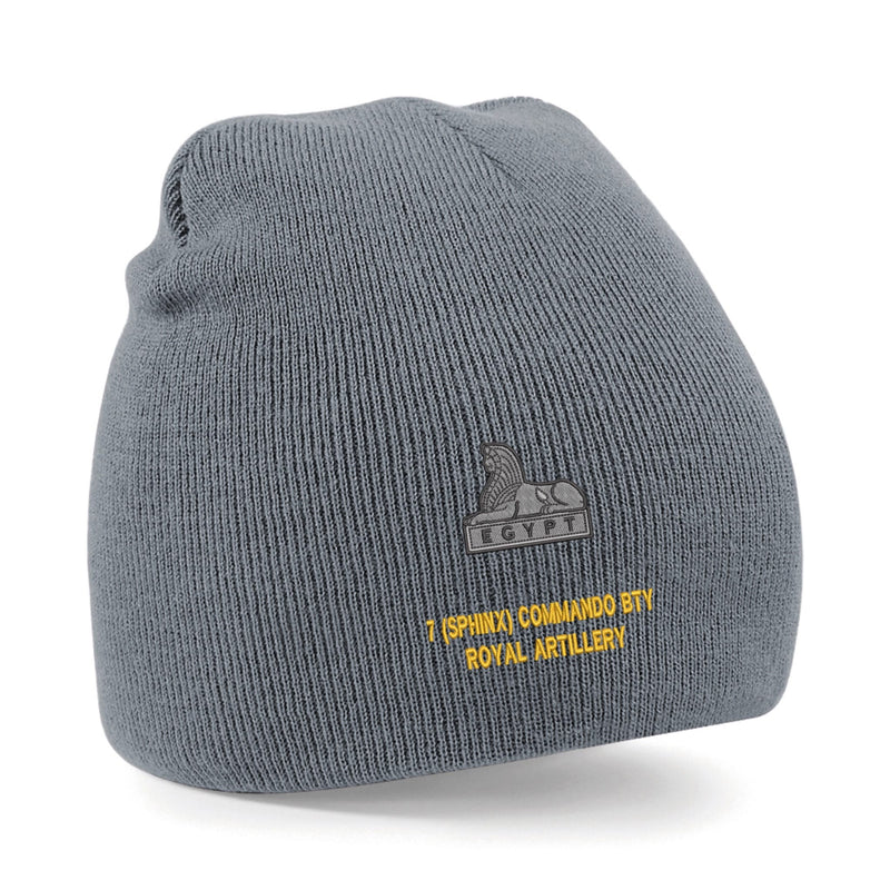 7 (Sphinx) Commando Battery Royal Artillery Beanie Hat