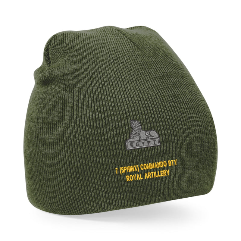 7 (Sphinx) Commando Battery Royal Artillery Beanie Hat