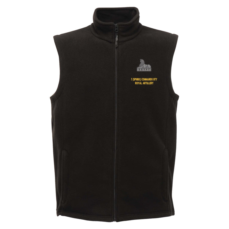 Royal Artillery 7 Sphinx Commando Battery Regatta Fleece Bodywarmer
