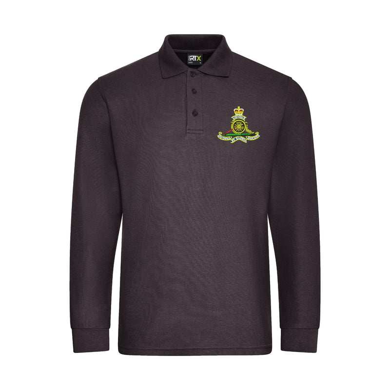 Royal Artillery Long Sleeve Polo Shirt
