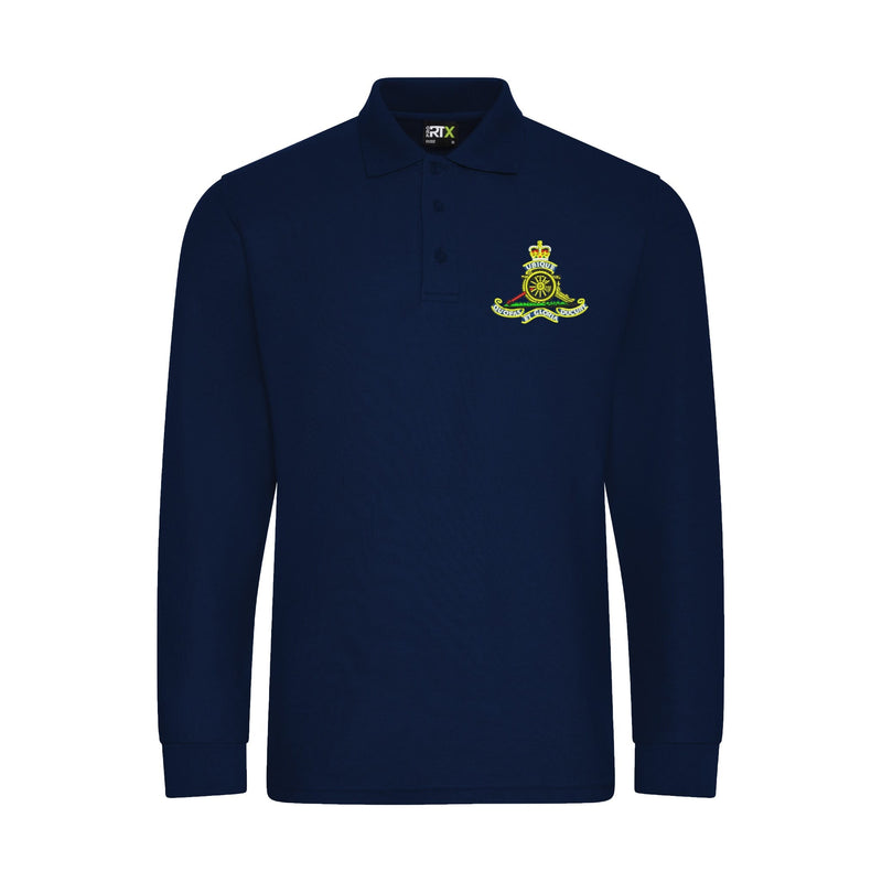 Royal Artillery Long Sleeve Polo Shirt