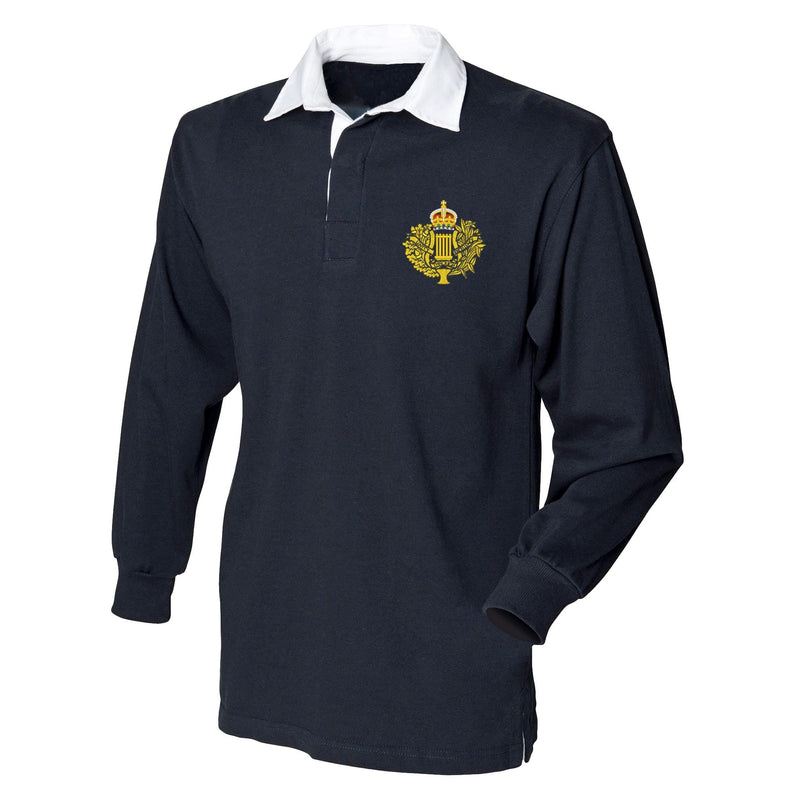 Royal Corps of Army Music - Kings Crown Front Row Long Sleeve Rugby Shirt