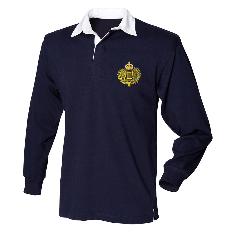 Royal Corps of Army Music - Kings Crown Front Row Long Sleeve Rugby Shirt