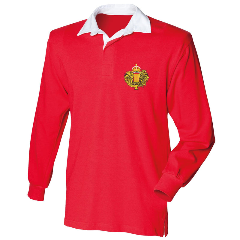 Royal Corps of Army Music - Kings Crown Front Row Long Sleeve Rugby Shirt