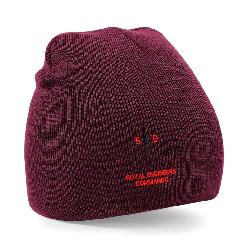Royal Engineers 59 Commando Beanie Burgundy
