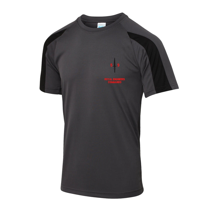 Royal Engineers 59 Commando Contrast Polyester T-Shirt