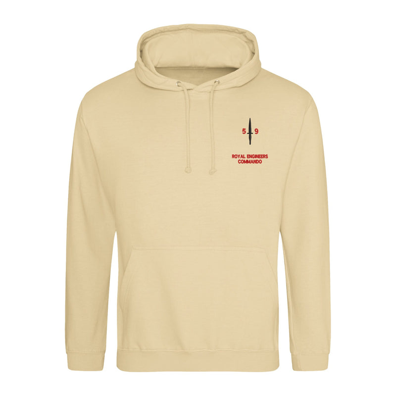 Royal Engineers 59 Commando Hoodie Desert Sand