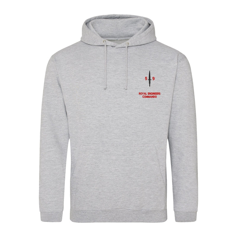 Royal Engineers 59 Commando Hoodie Heather Grey